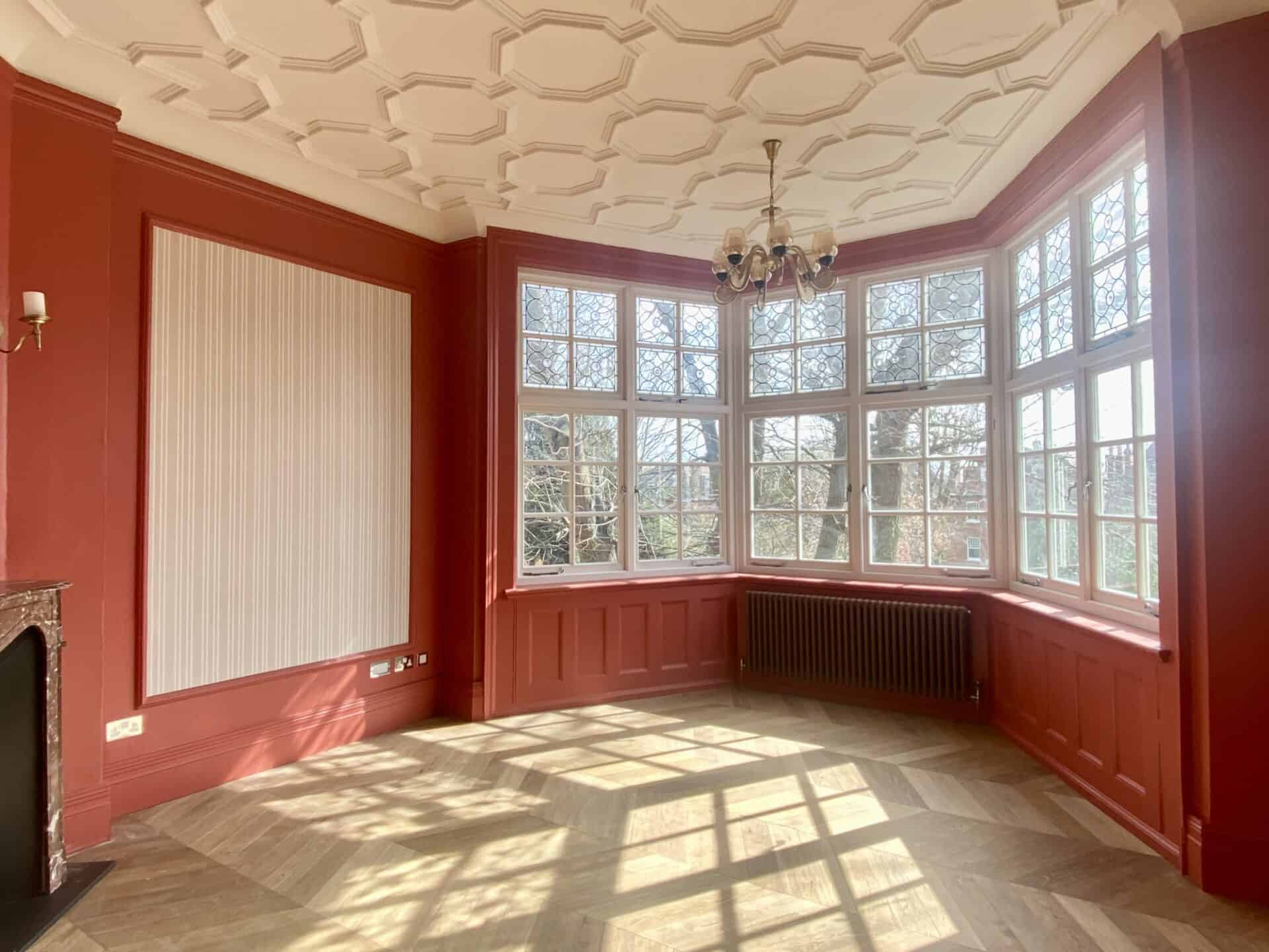 Dining room hampstead on a bright day