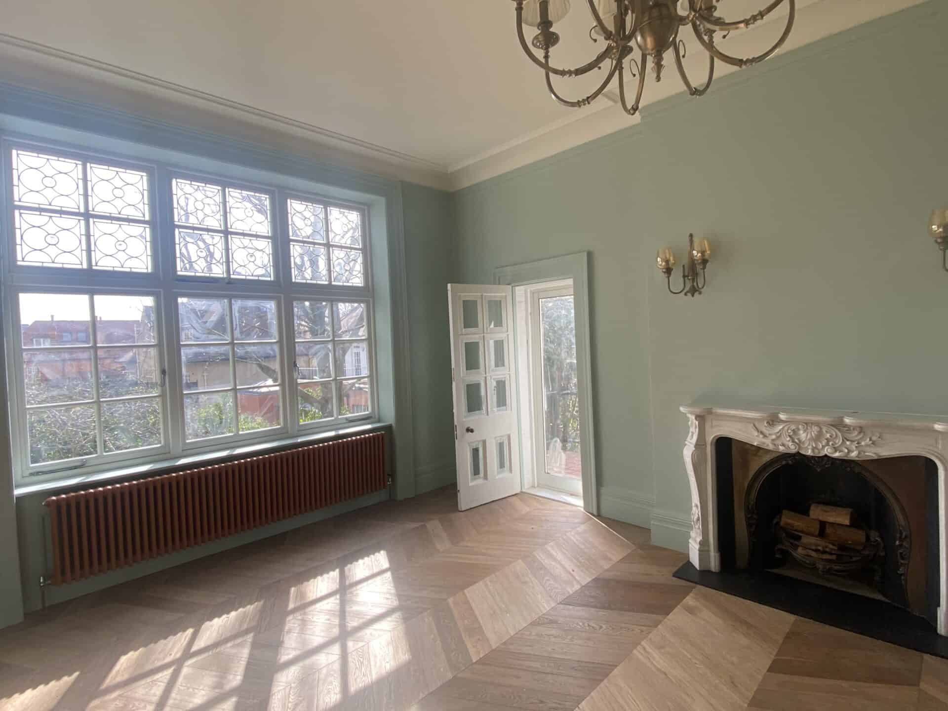 Living room hampstead high ceiling apartment