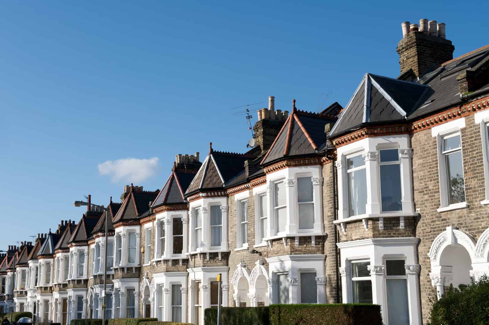 Victorian terraced houses in Hammersmith and Fulham, West London